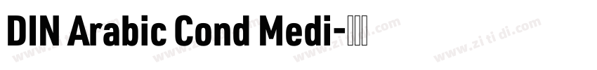DIN Arabic Cond Medi字体转换